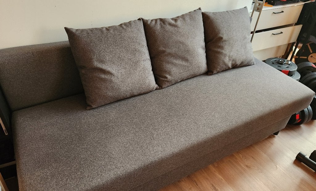 Ikea ÄLVDALEN 3 seater sofa in Grey, Ophalen, Zo goed als nieuw, Ikea ÄLVDALEN 3 seater sofa bed in Grey in very good condition