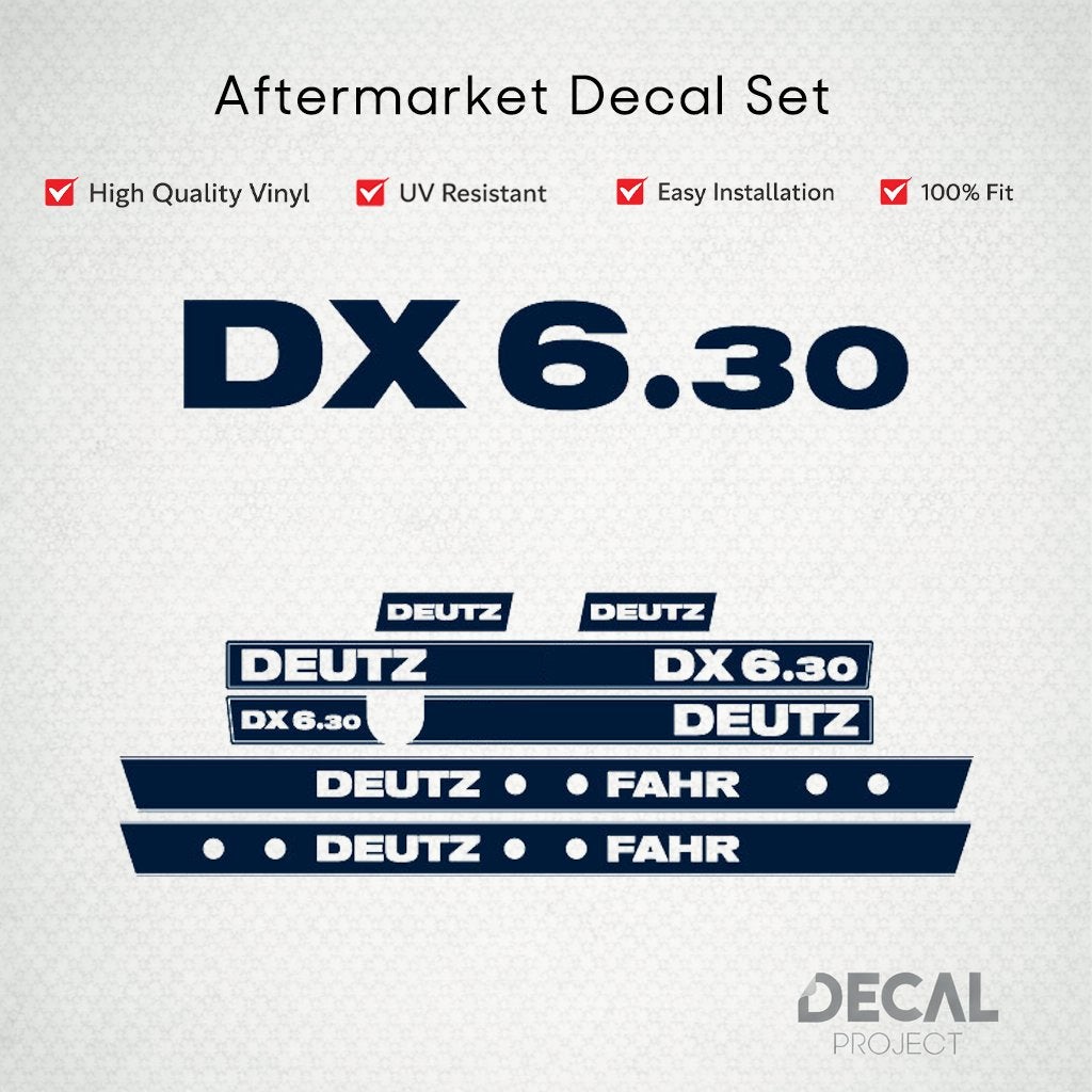 Vervangende Stickers Deutz-Fahr DX 6.30 Set, Verzenden