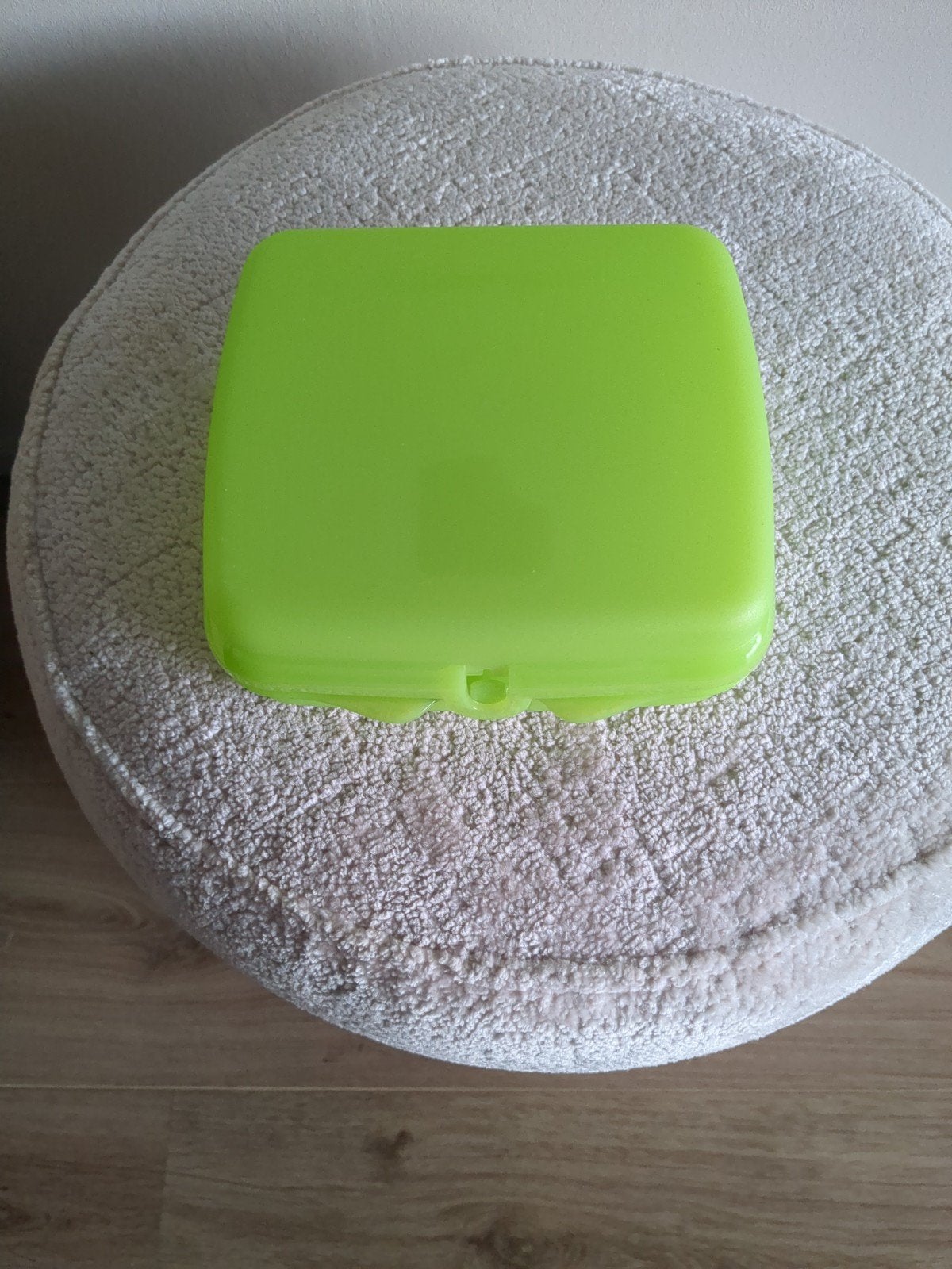 Groene bewaardoos voor lunch of snacks, Bewaardoos, Ophalen of Verzenden, Zo goed als nieuw, Met deksel