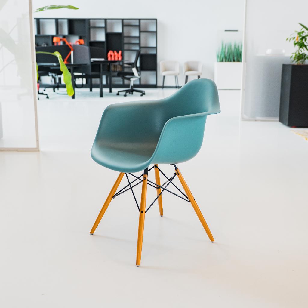 VITRA EAMES PLASTIC ARMCHAIR DAW stoel, Huis en Inrichting, Stoelen, Ophalen, Zo goed als nieuw, Eén, Overige kleuren