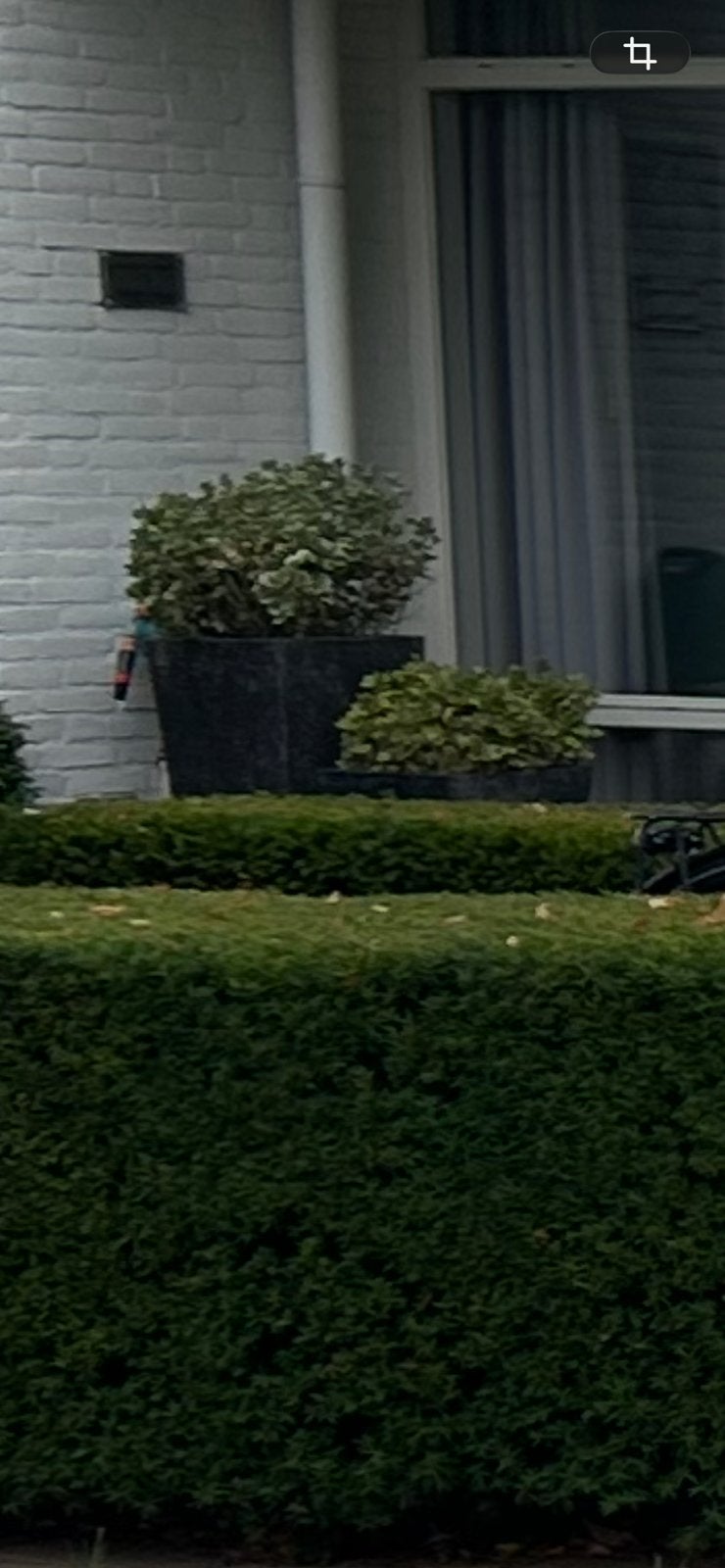 Grote terrazzo pot ca 90cm hoog - gratis, Tuin en Terras, Ophalen, Steen, Gebruikt, Vierkant