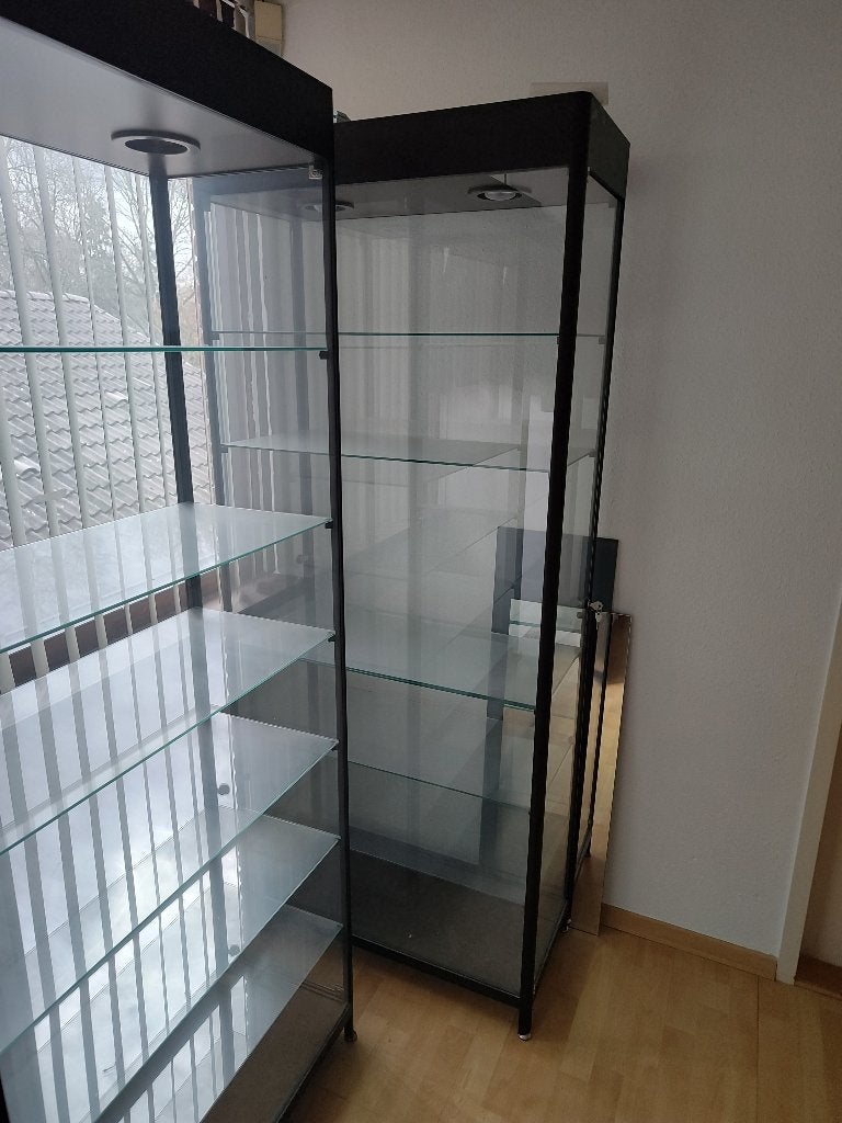 2 Grote vitrines met verlichting, ideaal voor winkel(500pst), Huis en Inrichting, Kasten | Vitrinekasten, 200 cm of meer, 50 tot 100 cm