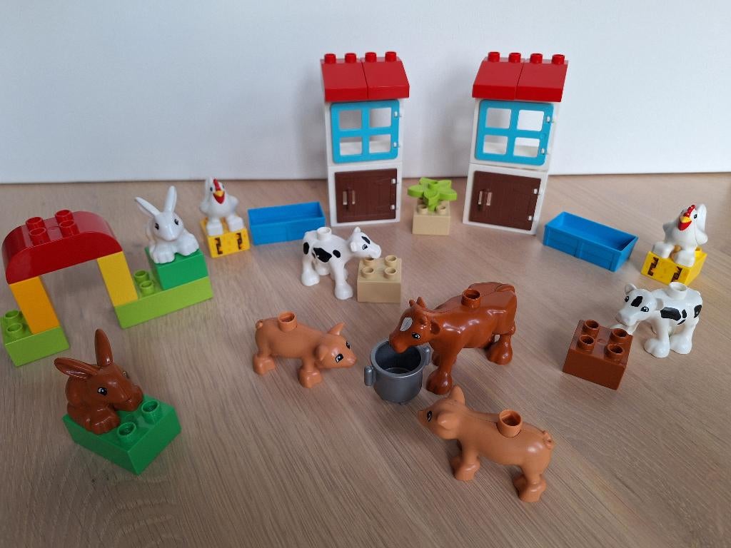 * Duplo: boerderijdieren, boerderij dieren * Konijn, koe...., Ophalen of Verzenden, Gebruikt, Losse stenen, Duplo