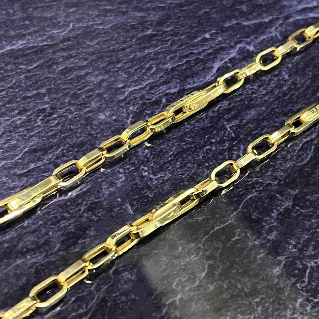 14 karaat gouden ketting monte carlo schakel prachtig model, Ophalen of Verzenden, Zo goed als nieuw, Goud