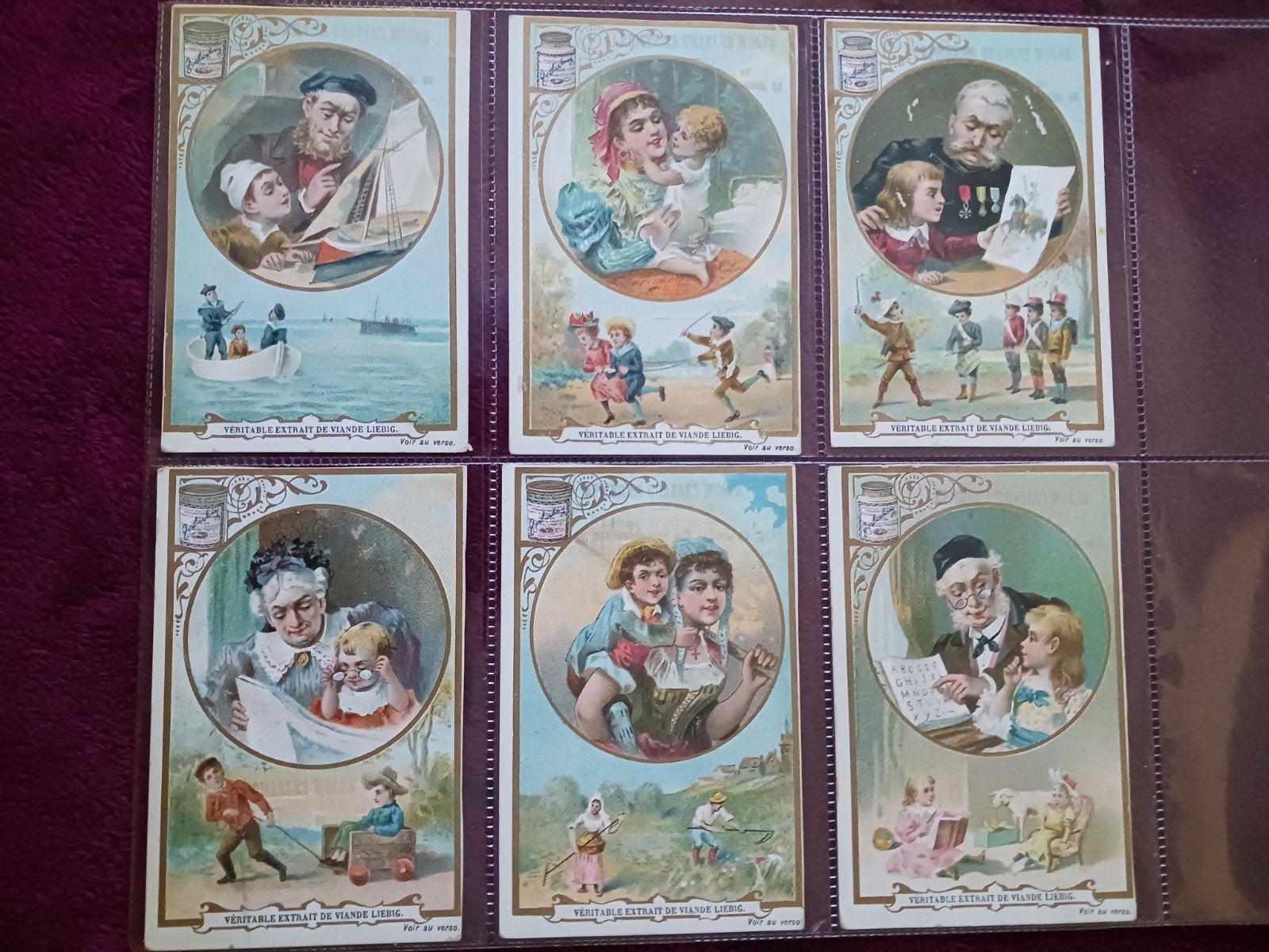 Complete serie set Liebig vleesextract chromo's, Verzamelen, Gebruikt, Verzenden, 1940 tot 1960, Prent