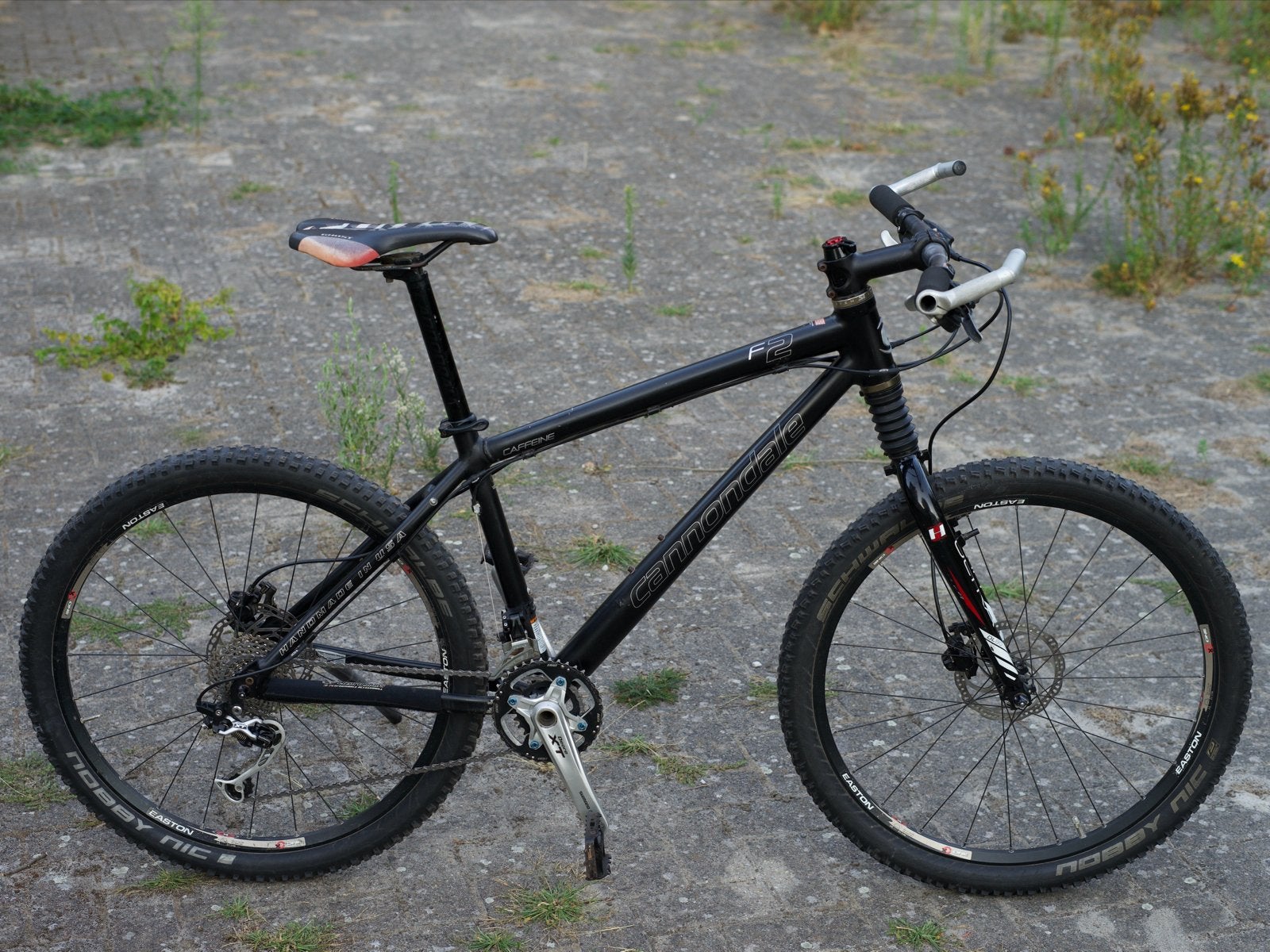 Cannondale F2 Caffeine MTB – Shimano XT – Fatty Fork, Gebruikt, Hardtail, Heren, Schijfrem