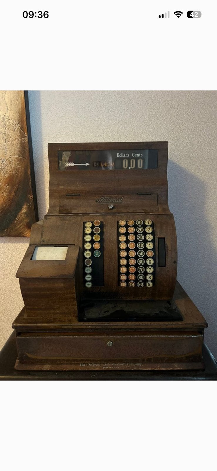 Kassa usa 1944 met kast, Ophalen