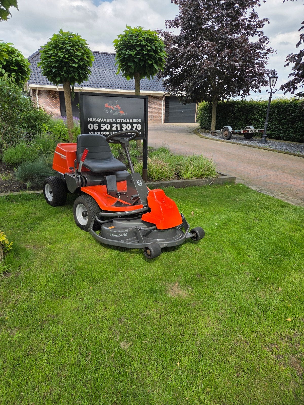 Husqvarna rider 16 hydrostaat mulch, Tuin en Terras, Gebruikt, Mulchfunctie, Ophalen of Verzenden, 90 tot 120 cm