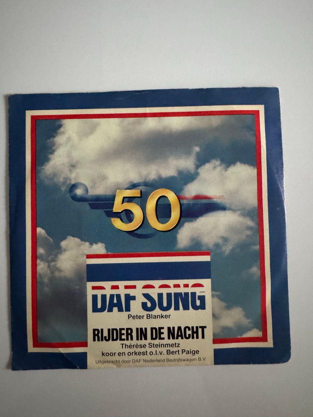 DAF Song - Rijder in de Nacht (Peter Blanker / Thérèse Stein, Gebruikt, 7 inch, Ophalen of Verzenden, EP