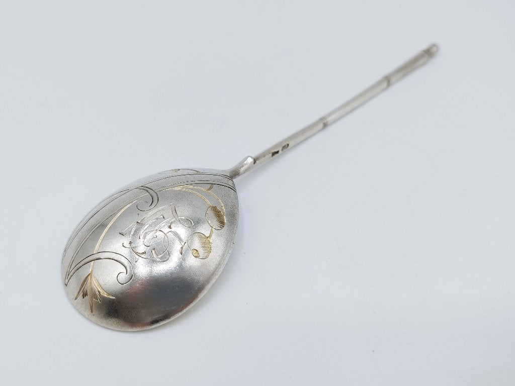 Zilveren lepel, Nikolay Pavlov, Moskou, ca. 1900, Verzenden, Zilver