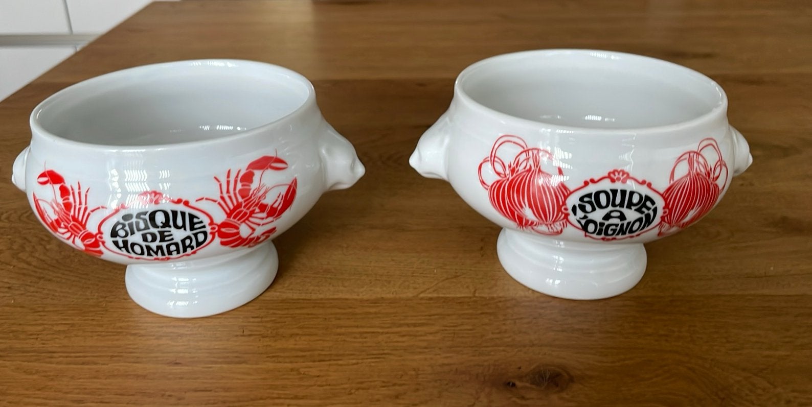 2 vintage soepkommen, Ophalen of Verzenden, Porselein, Overige stijlen, Kom(men)