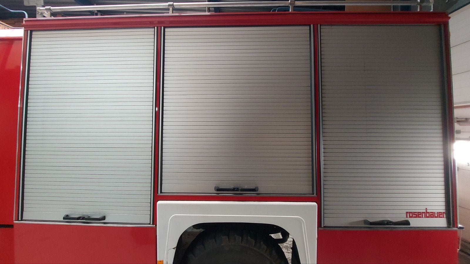 Aluminium rolluiken brandweerwagen (diverse maten), Doe-het-zelf en Verbouw, Rolluiken, Ophalen, Gebruikt, 100 tot 150 cm, 100 tot 150 cm