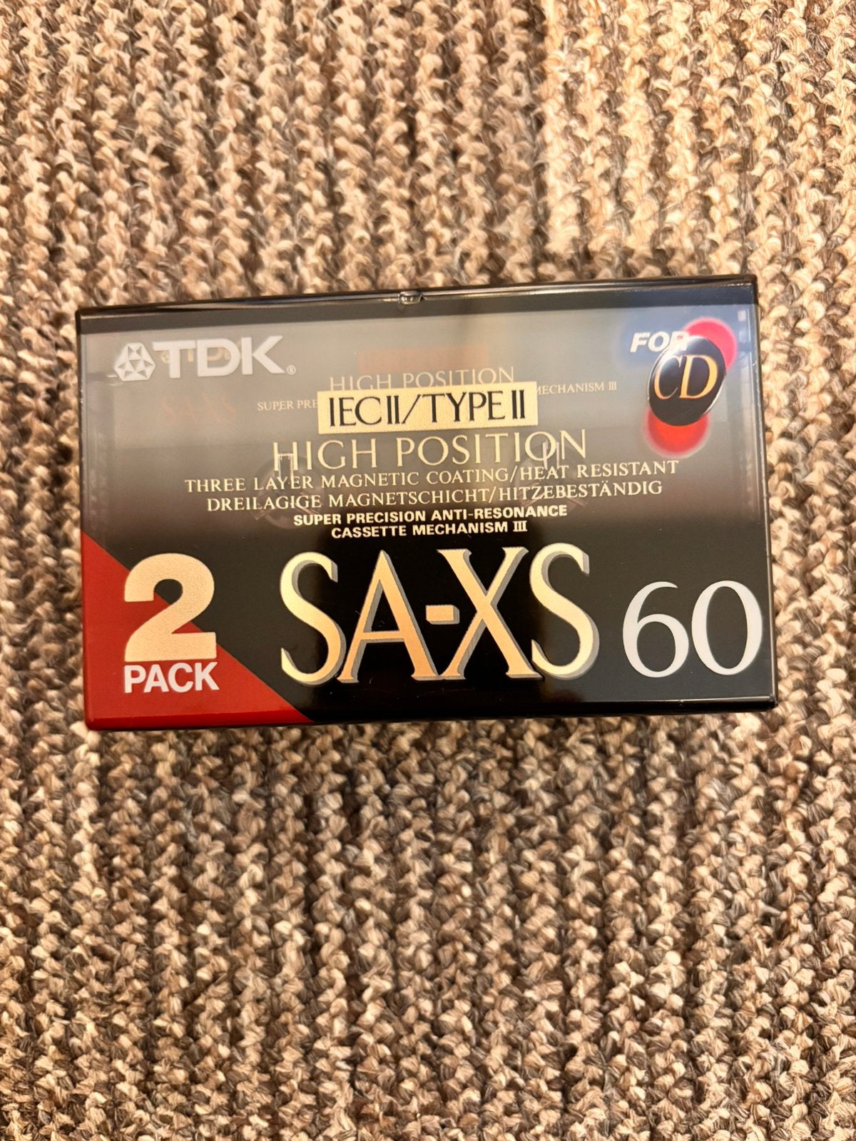 2 PACK SA-XS 60 SEALED, Cd's en Dvd's, Cassettebandjes, 2 t/m 25 bandjes, Overige genres, Ophalen of Verzenden, Nieuw in verpakking