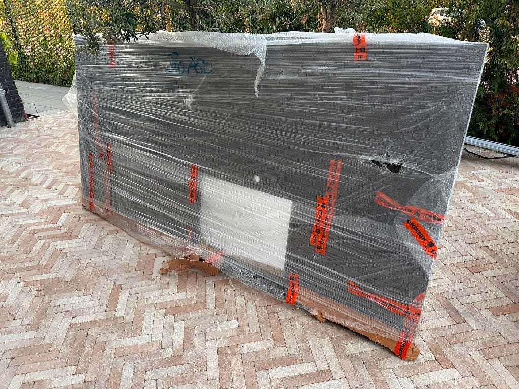 Gratis composiet keukenblad 242 x 120 cm, Ophalen, 100 tot 150 cm, 200 cm of meer, Zo goed als nieuw