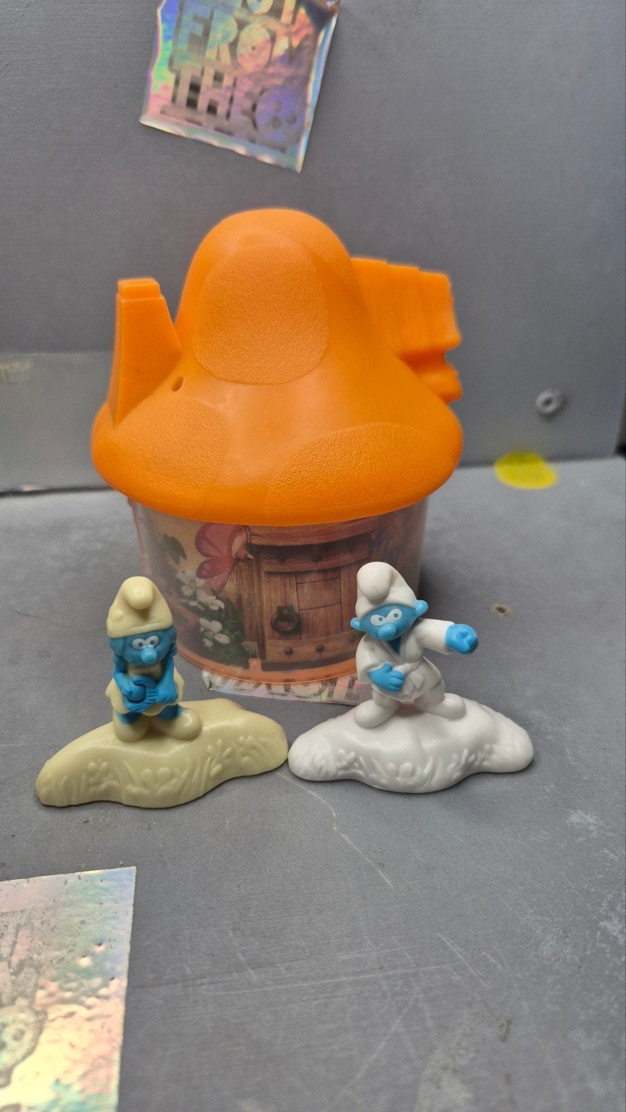 McDonald's Happy Meal Smurfen speeltjes met huisje, Verzamelen, Poppetjes en Figuurtjes, Ophalen of Verzenden, Gebruikt
