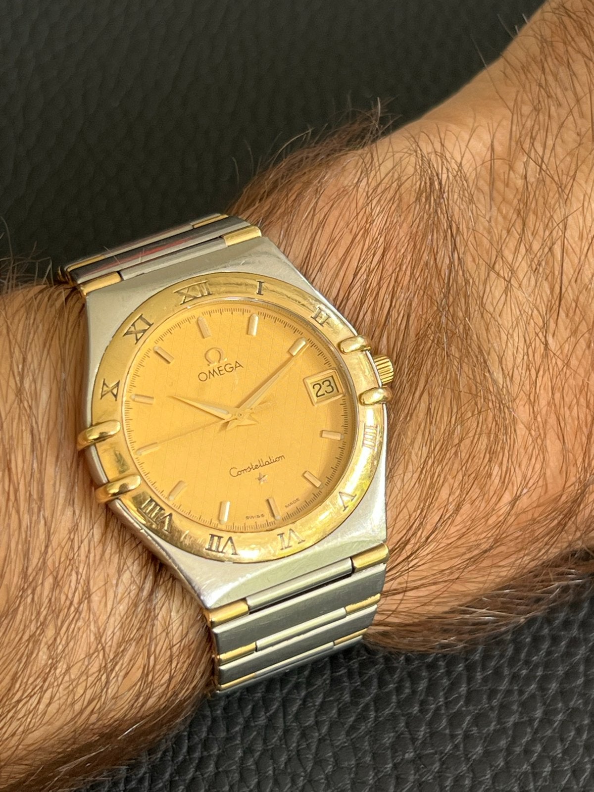 Omega Constellation Herenhorloge Staal/Goud, Gebruikt, Staal, Polshorloge, Ophalen of Verzenden