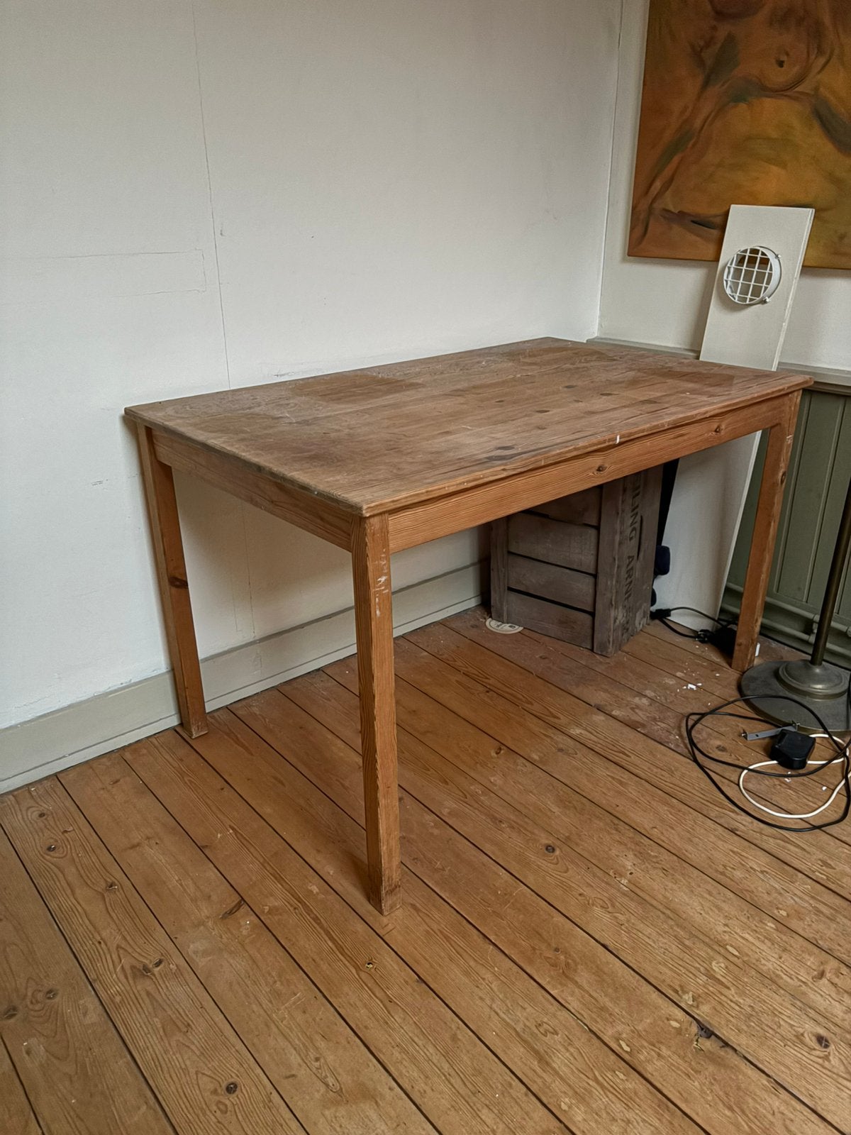 Houten tafel, Ophalen, Gebruikt, 100 tot 150 cm, 50 tot 100 cm