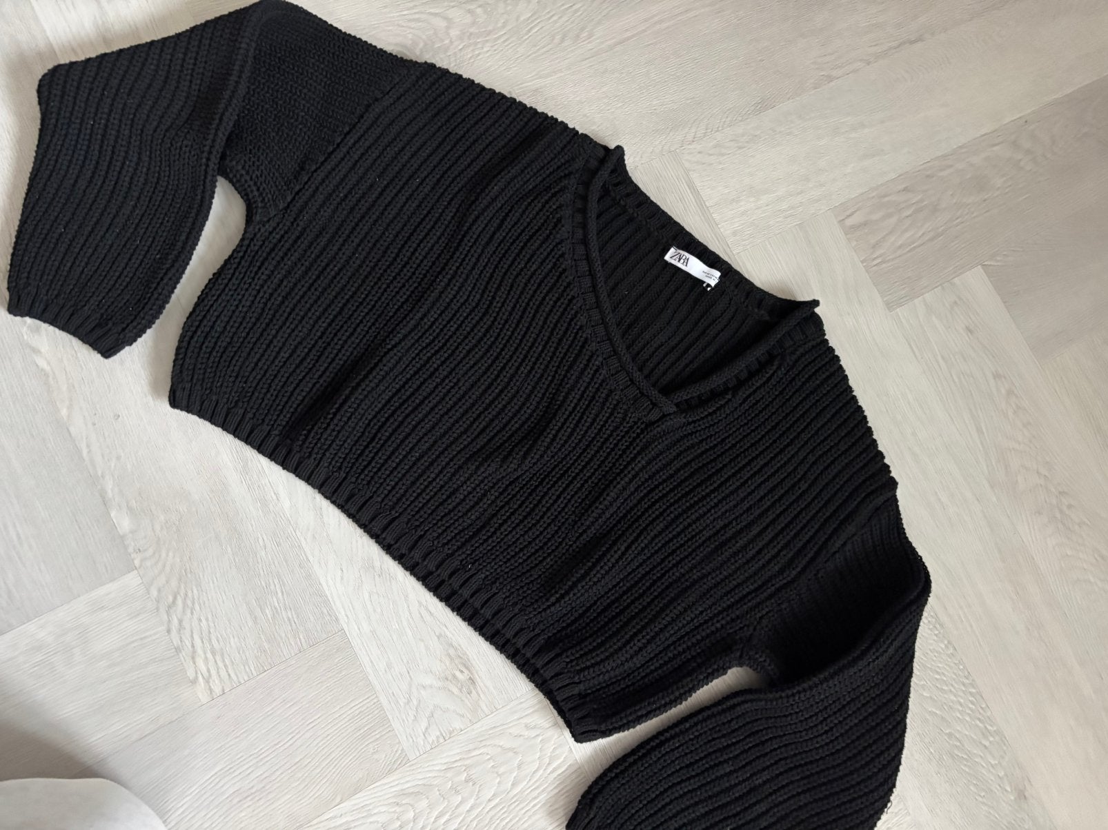Mooie trui van Zara mt M, grof gebreid, Ophalen of Verzenden, Zo goed als nieuw, Maat 38/40 (M), Zwart