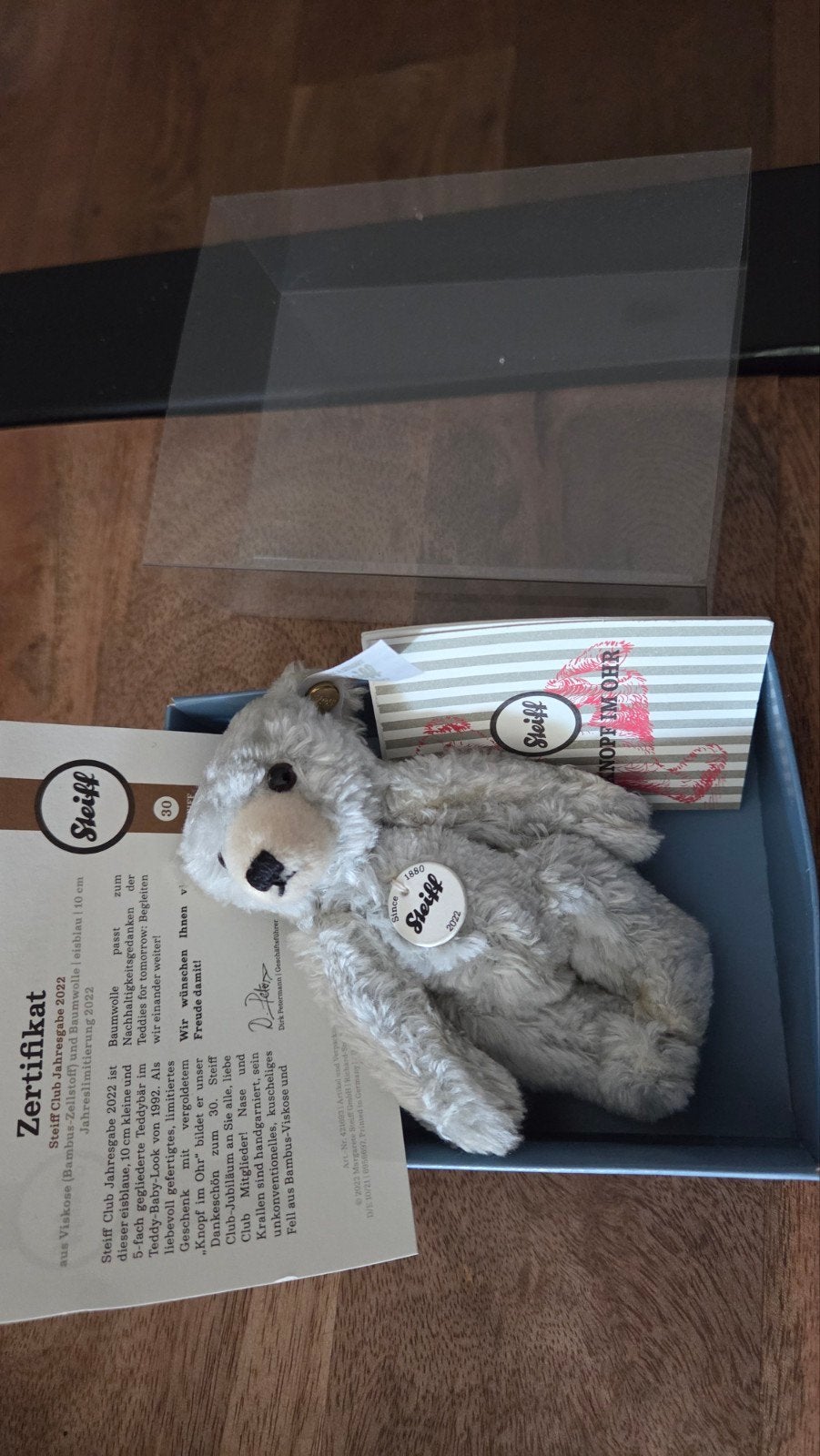 Steiff Club Jaarbeer 2022 - Zo goed als nieuw, Ophalen of Verzenden, Zo goed als nieuw