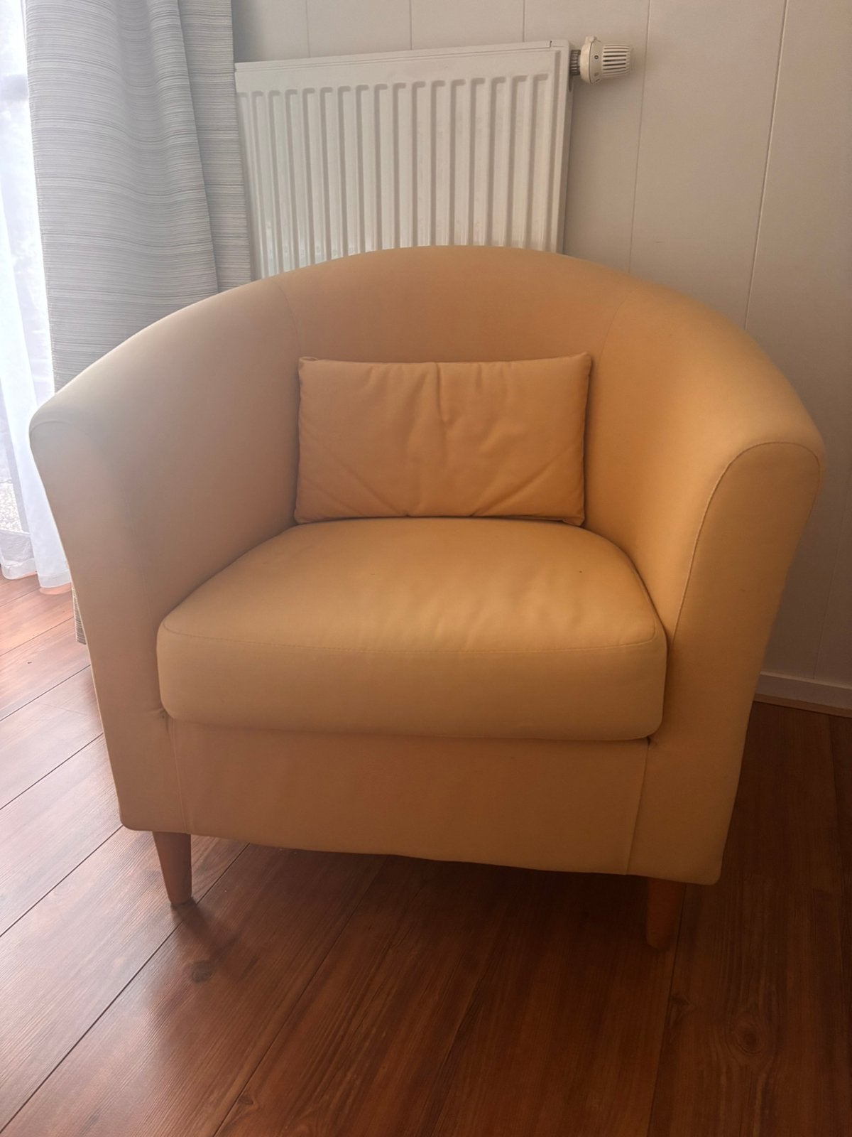 Fauteuil Tullsta Ikea zachtgeel, Ophalen, Gebruikt, 75 tot 100 cm, 75 tot 100 cm