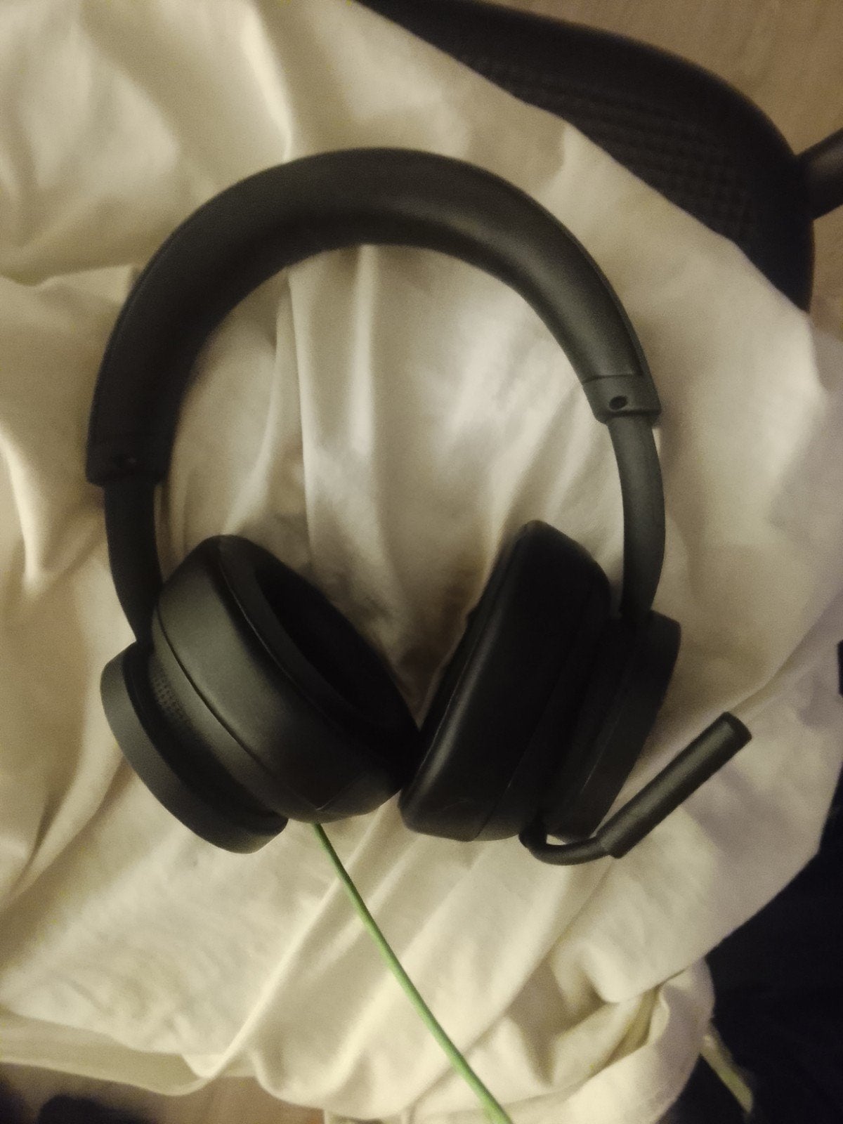 Zwarte Over-ear Koptelefoon met Microfoon, Overige merken, Gebruikt, Ophalen of Verzenden, Over-ear