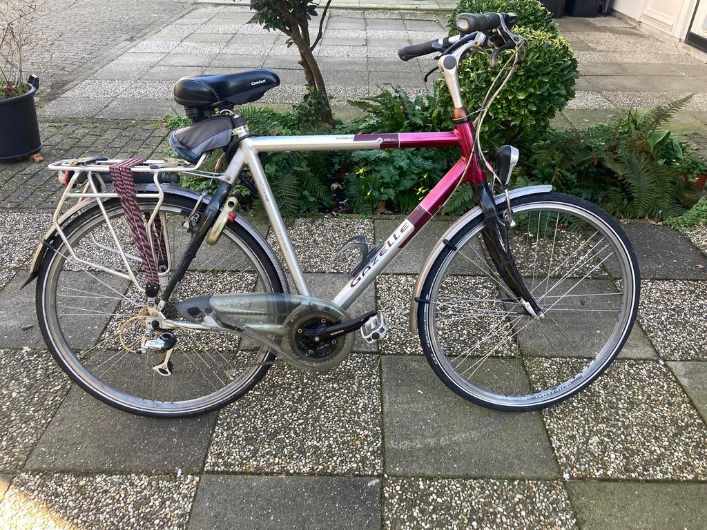 Gazelle sportieve herenfiets Hybrid Lite Line 61cm, Fietsen en Brommers, Fietsen | Heren | Herenfietsen, Gebruikt, Gazelle, 57 tot 61 cm