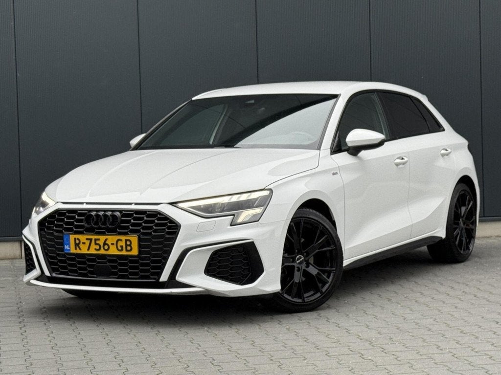 Audi A3 Sportback 30 TFSI 3x S-Line Led Matrix - Virtual Coc, Automatische klimaatregeling, Gebruikt, Leder en Stof, Wit