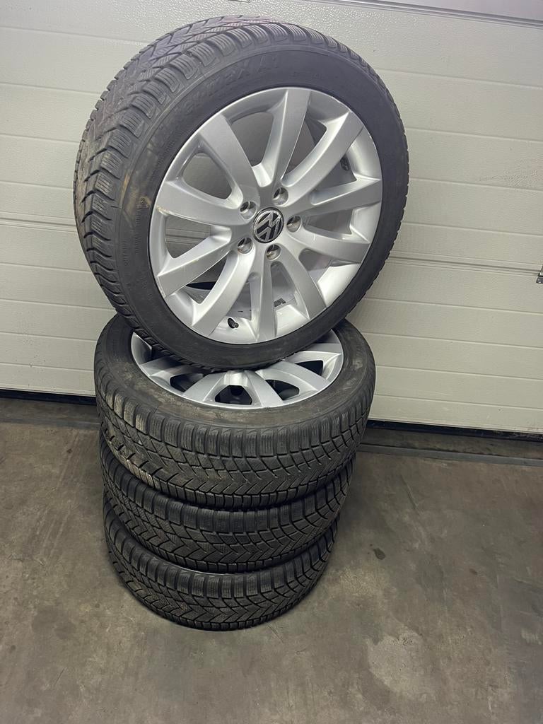 Volkswagen velgen steekmaat 5 keer 112 met banden, Auto-onderdelen, Banden en Velgen, Ophalen, Gebruikt, Velg(en), 17 inch