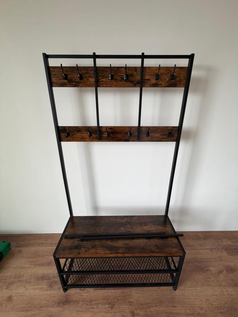 Staande Kapstok met schoenenrek, Huis en Inrichting, Woonaccessoires | Kapstokken, Ophalen, Zo goed als nieuw, Metaal, Staande kapstok