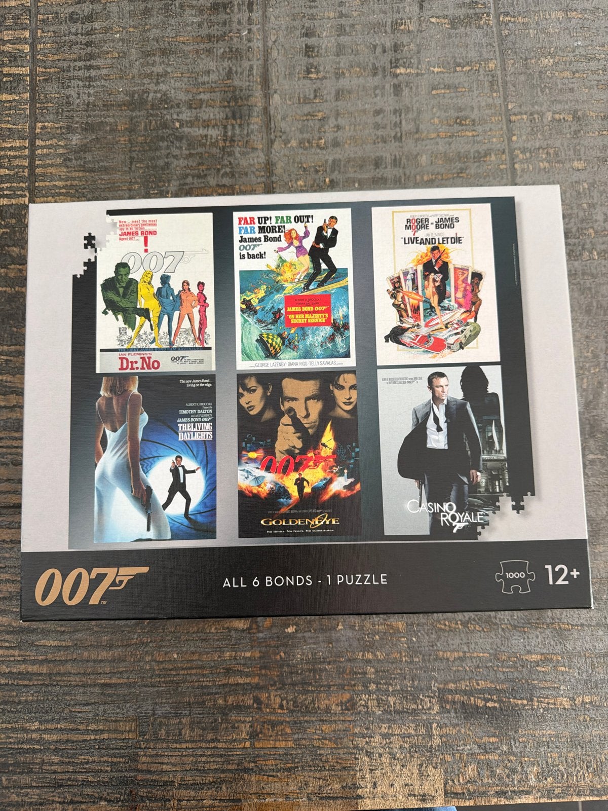 James Bond 007 Legpuzzel - Alle 6 Bonds - 1000 stukjes, Ophalen of Verzenden, 500 t/m 1500 stukjes, Nieuw, Legpuzzel