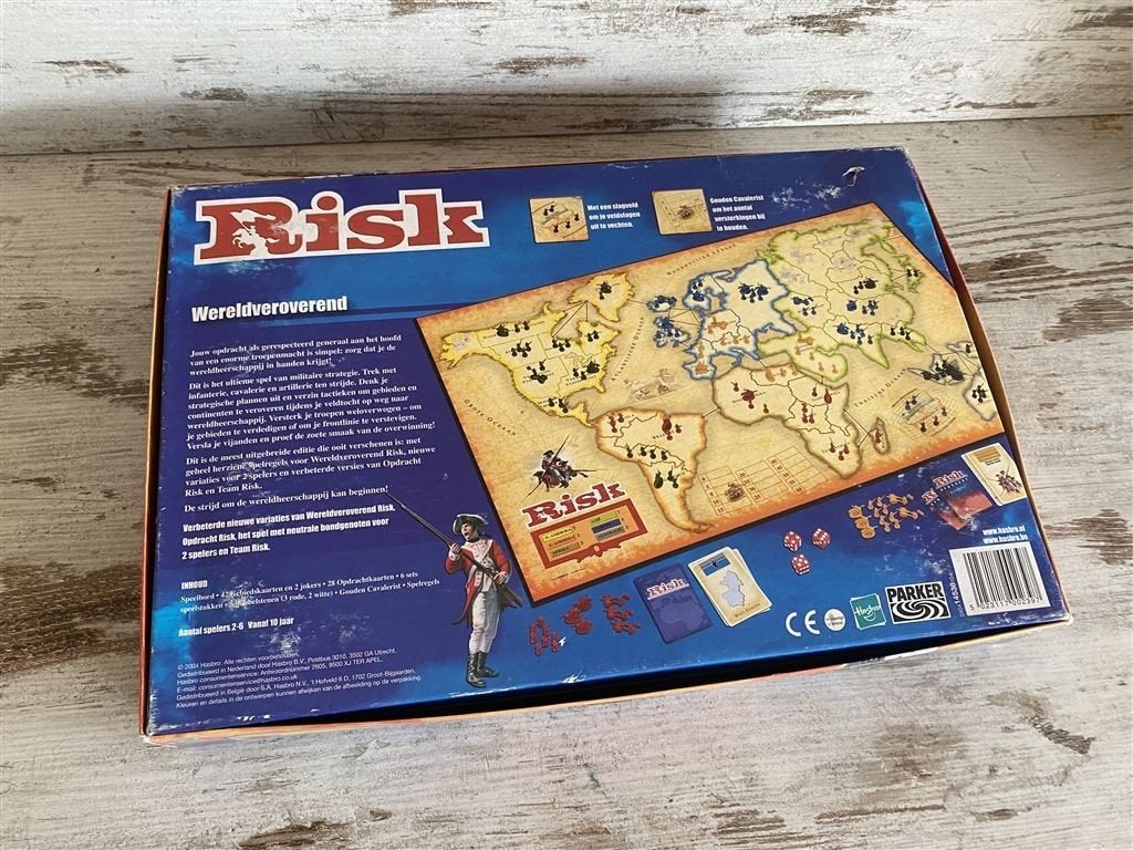 Risk wereldveroverend parker [s970], Hobby en Vrije tijd, Gezelschapsspellen | Bordspellen, Verzenden, Zo goed als nieuw