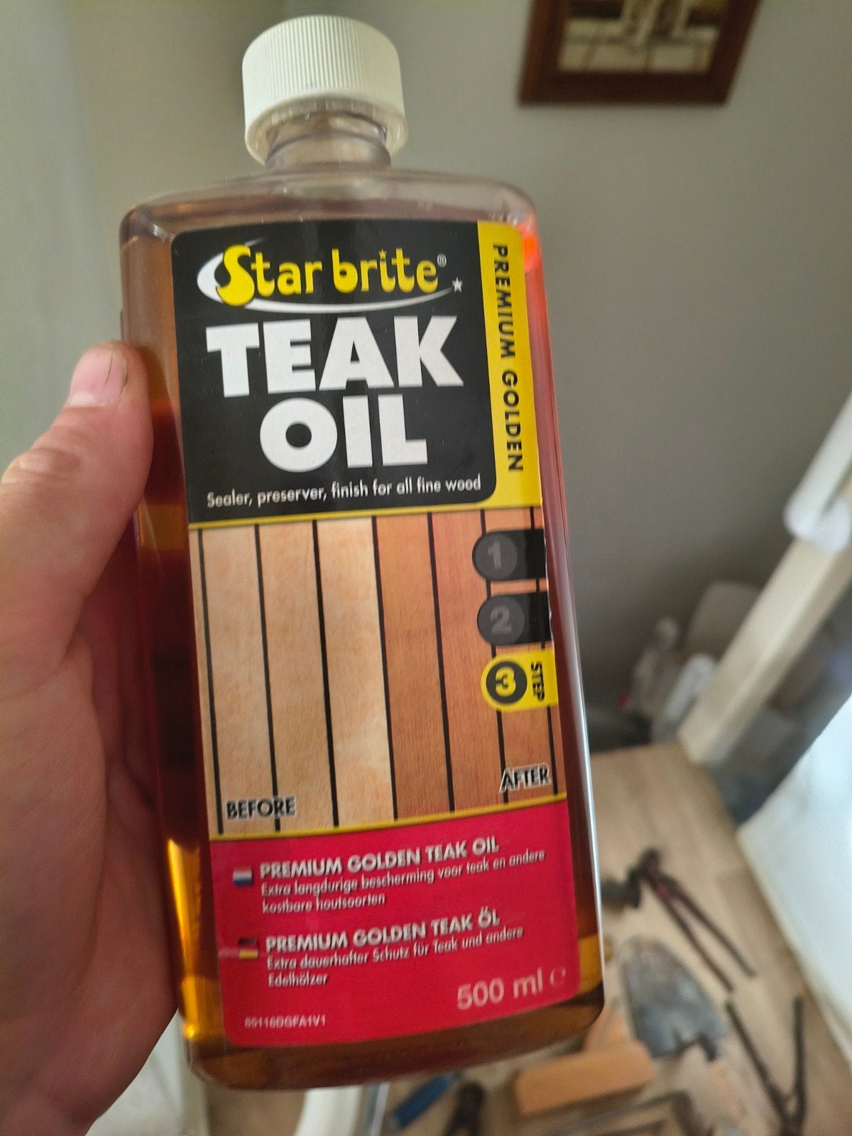 Star Brite Teak Olie - Premium Golden Teak Oil 500 ml, Ophalen of Verzenden, Nieuw, Lak