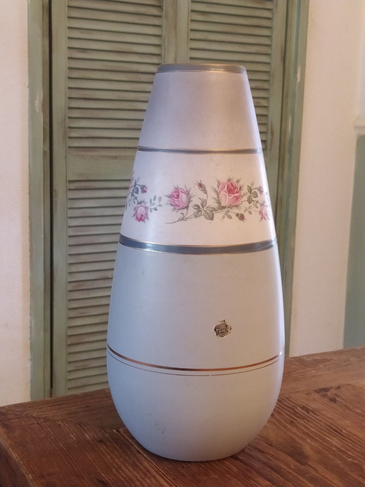Vintage Flora Keramiek Gouda Holland Vaas - Rosita, Antiek en Kunst, Ophalen of Verzenden