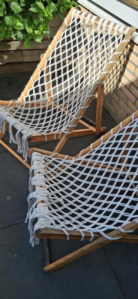 Leuke tuinstoelen, Ophalen of Verzenden, Gebruikt, Hout