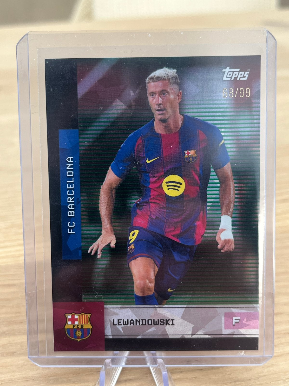 Topps Lewandowski FC Barcelona Spelerskaart 68/99, Verzamelen, Ophalen, Zo goed als nieuw, Buitenlandse clubs, Spelerskaart