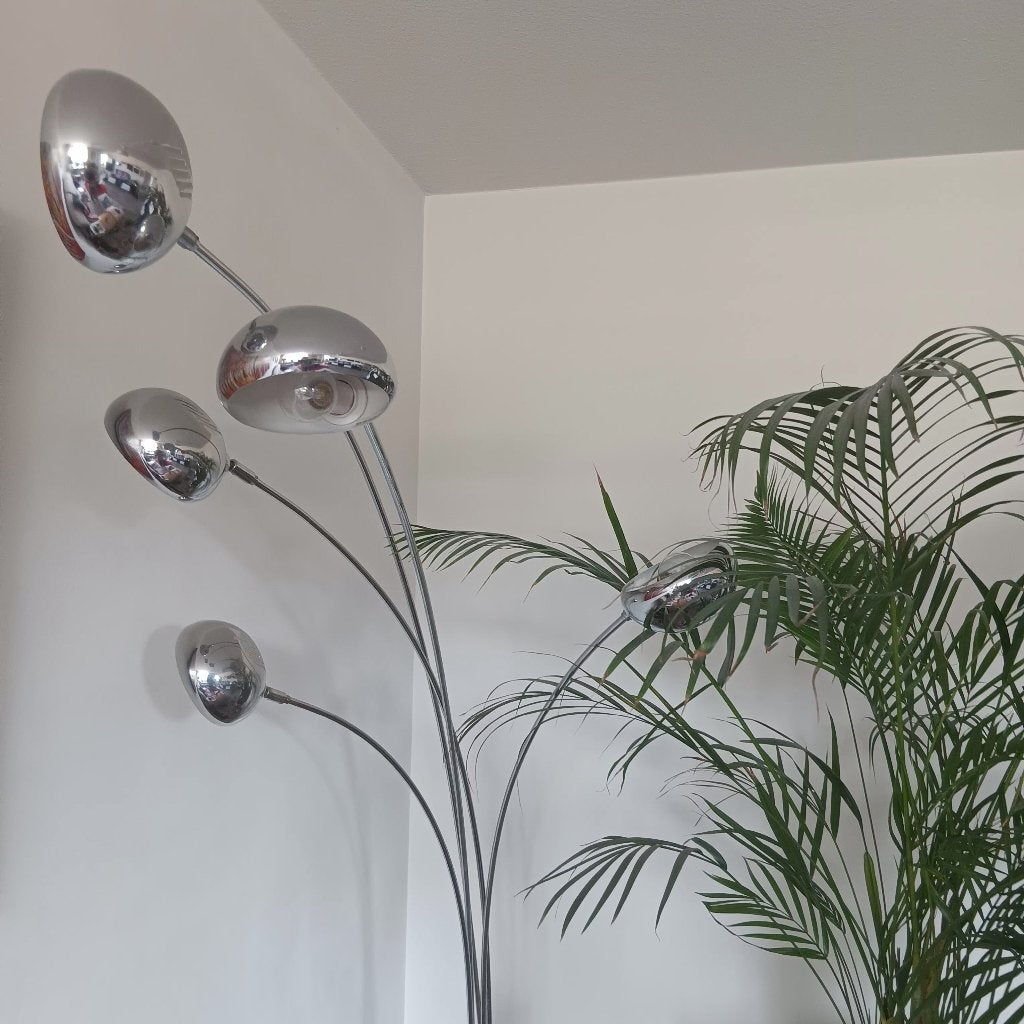Moderne staande vloerlamp, Ophalen, Overige materialen, E14 (klein), Zo goed als nieuw
