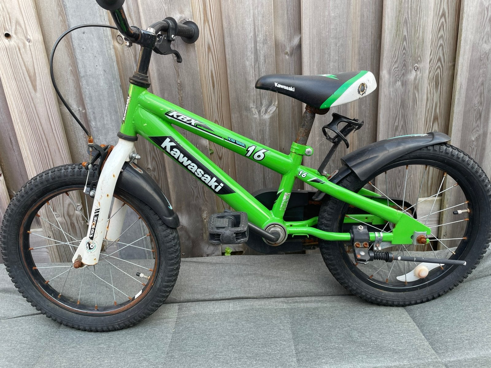 Kinderfiets 16” merk Kawasaki, Fietsen en Brommers, Ophalen, Zo goed als nieuw, 16 tot 20 inch