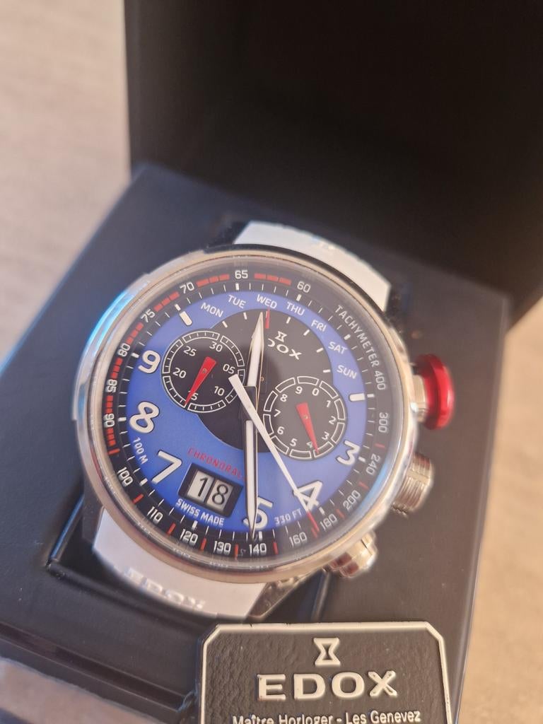 Heren Edox Chronorally Limited BMW M Power Zeldzaam Horloge, Sieraden, Tassen en Uiterlijk, Ophalen of Verzenden