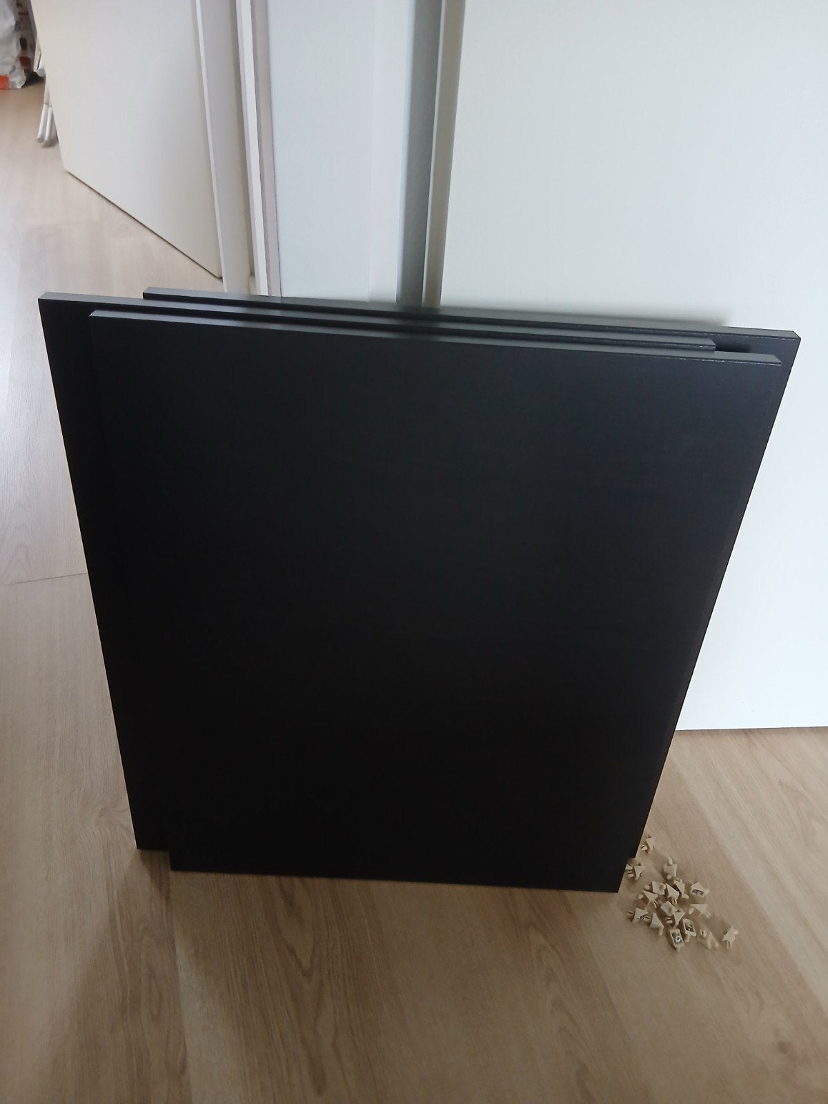 3 Komplement pax kast planken, zwart, Ikea 50x58cm, Ophalen