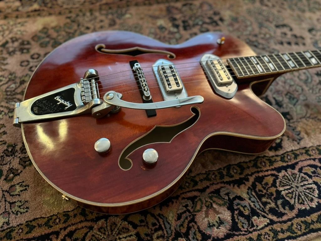 Eastman T58/V Archtop met TV Jones Classic Filertron pickups, Muziek en Instrumenten, Ophalen, Zo goed als nieuw, Hollow body
