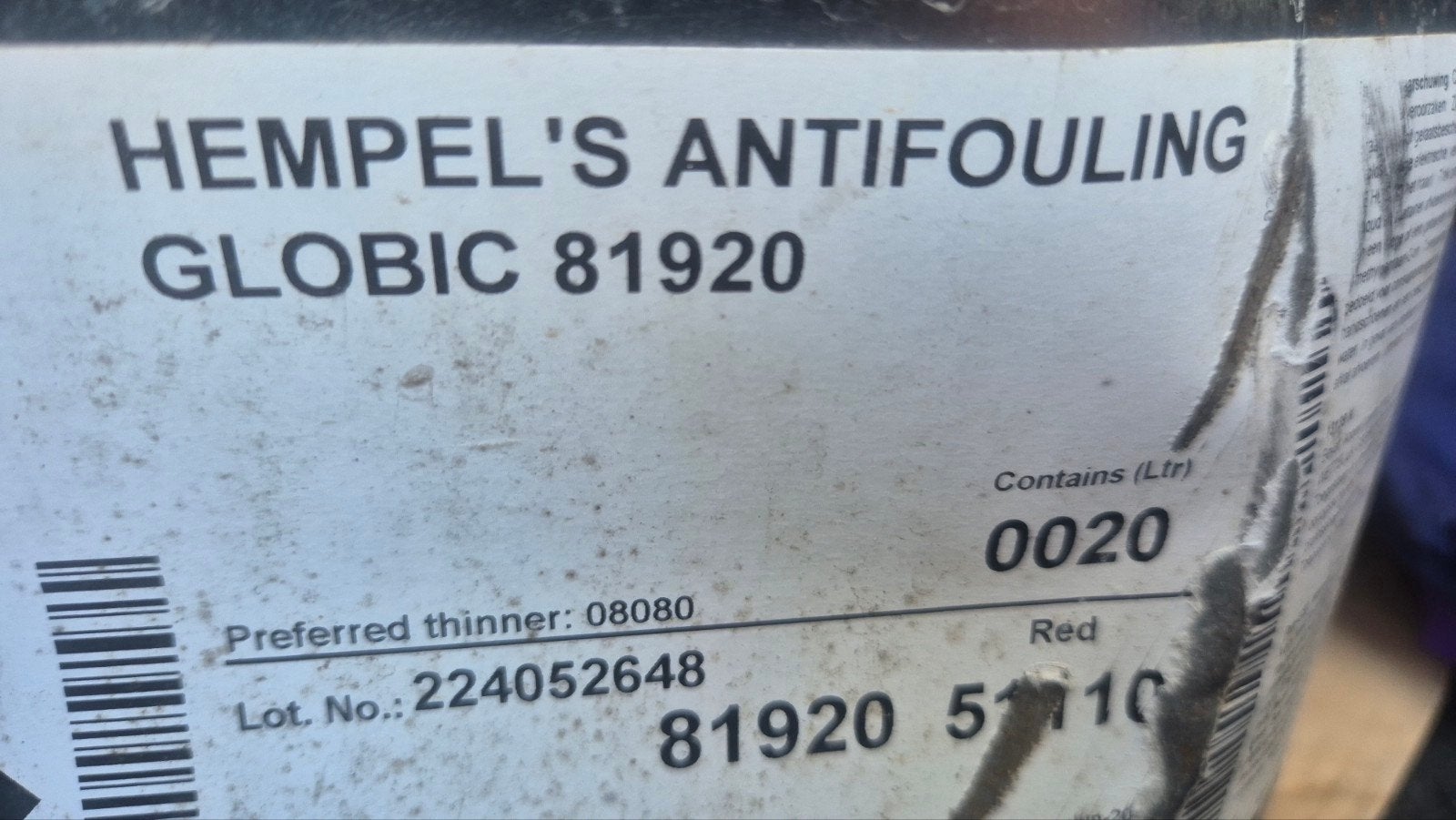 Nieuwe Hempel's Globic 81920 Antifouling - 20L Rood, Watersport en Boten, Accessoires en Onderhoud, Ophalen