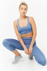 Forever 21 Capri Sport Legging Indigo, Maat L, NIEUW!, Kleding | Dames, Maat 42/44 (L), Nieuw, Fitness of Aerobics, Forever 21