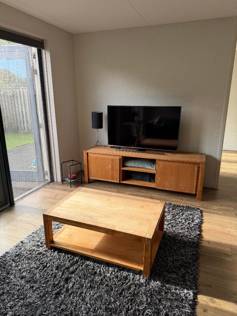 Salontafel teakhout, 100 tot 150 cm, Teakhout, Zo goed als nieuw, 50 tot 100 cm