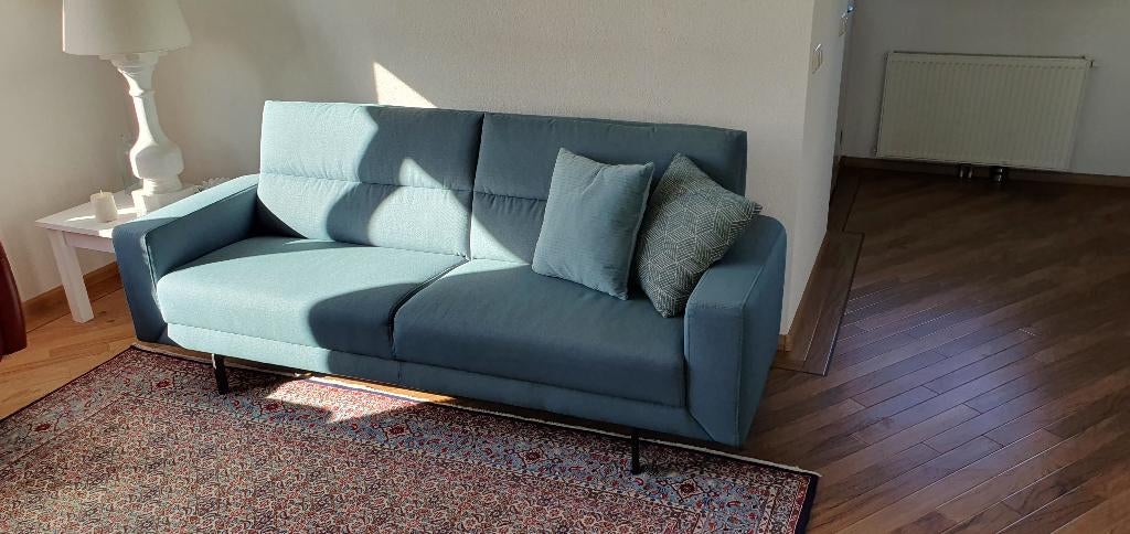 2,5 zitsbank, kleur : Emerald 184, Ophalen, Driepersoons, 75 tot 100 cm, Zo goed als nieuw