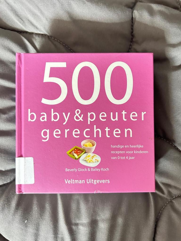 500 Baby & Peuter Gerechten - Kookboek voor kinderen 0-4 jaa, Ophalen, Voorgerechten en Soepen, Zo goed als nieuw, Gezond koken