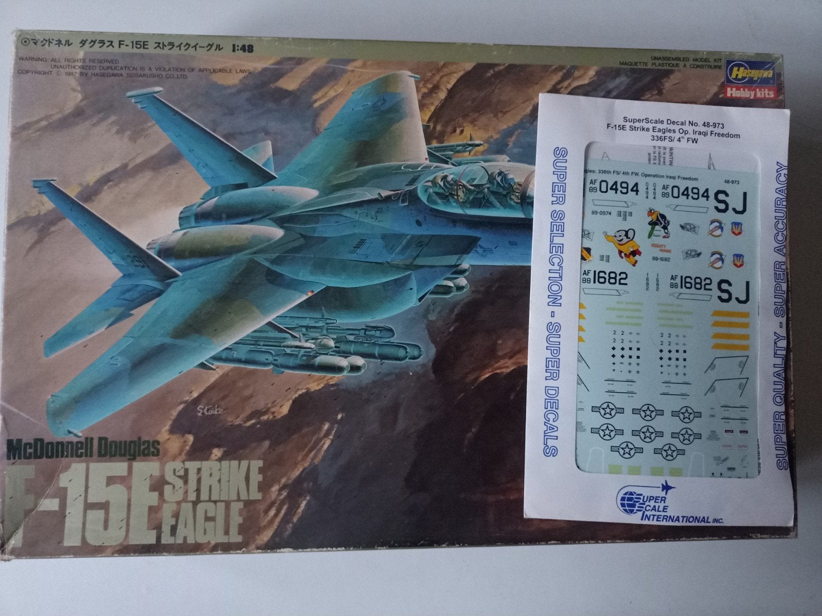 Hasegawa 1/48 McDonnell Douglas F-15E Strike Eagle, Hasegawa, Nieuw, Ophalen of Verzenden, Groter dan 1:72