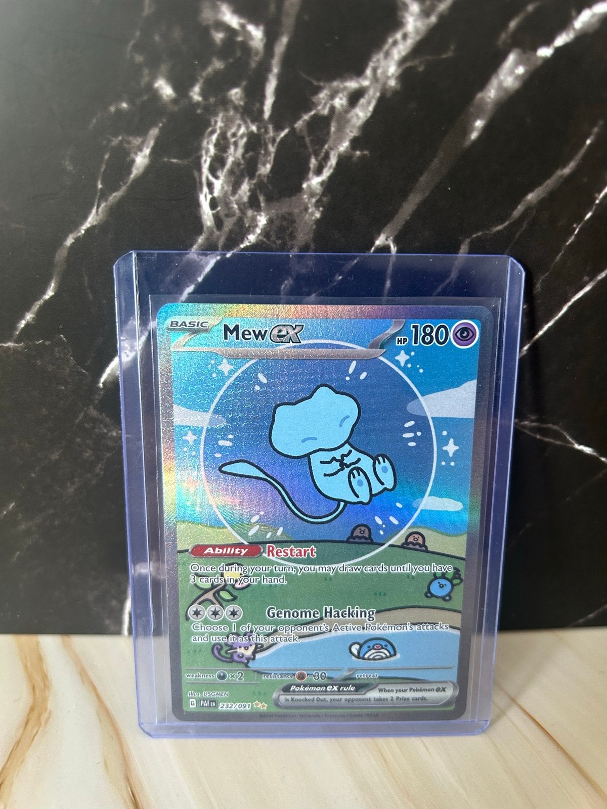 Mew ex 232/091 - Perfecte Conditie - PSA 10 Waardig, Ophalen, Nieuw, Losse kaart, Foil