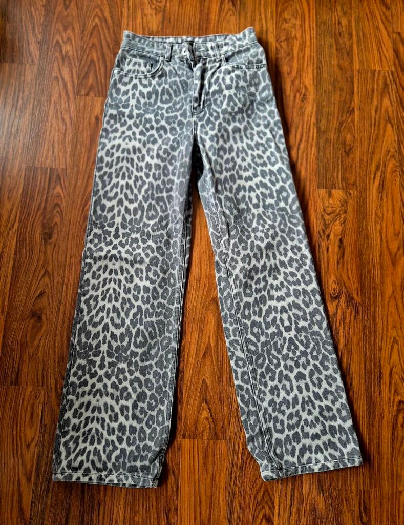Seven sisters broek luipaard print xxs, Zwart, Ophalen of Verzenden, Zo goed als nieuw, Maat 34 (XS) of kleiner