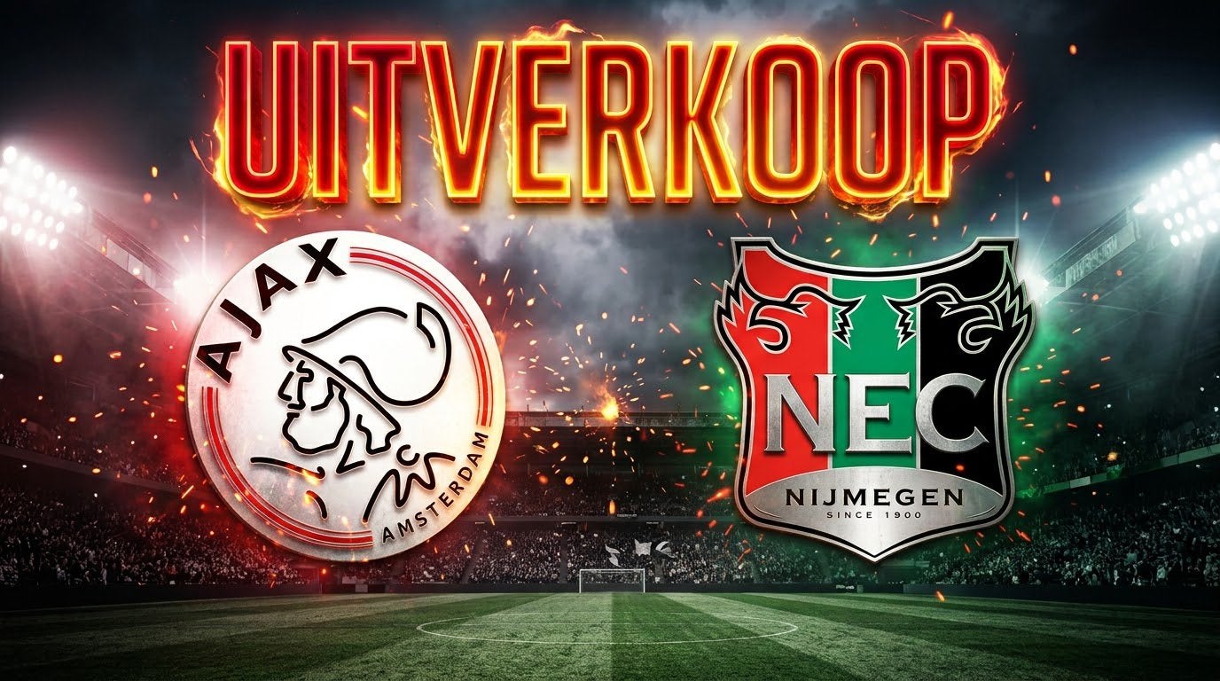UITVERKOOP!! LAATSTE AJAX NEC TICKETS!! WEG=WEG, Tickets en Kaartjes, Twee personen