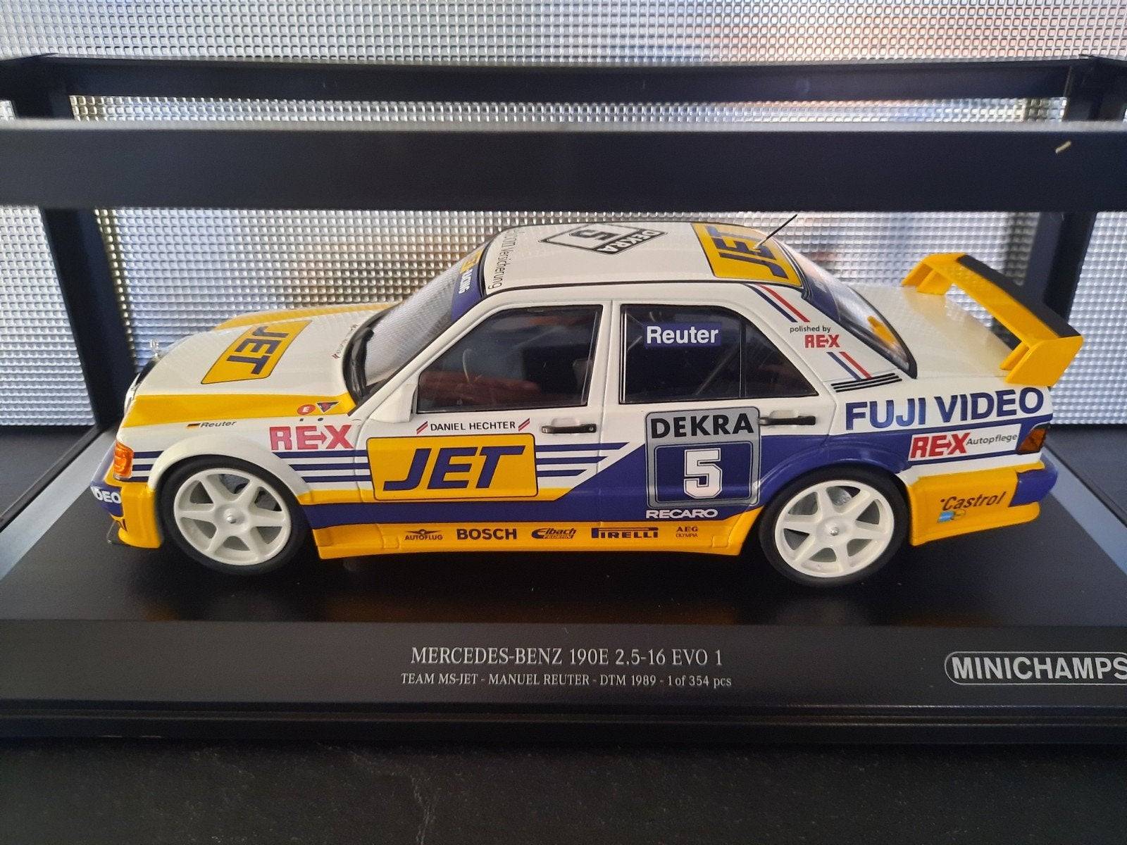 Mercedes Benz 190E 2.5 16 EVO Team MS Jet #5 Schaal 1:18, Minichamps, Auto, Nieuw, Ophalen of Verzenden